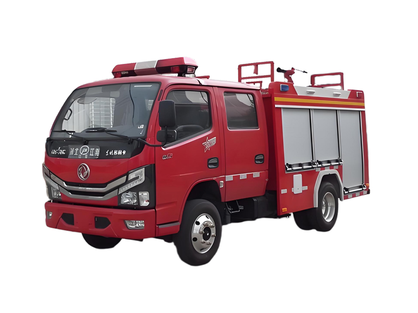 藍牌東風(fēng)0.6噸雙排水罐消防車
