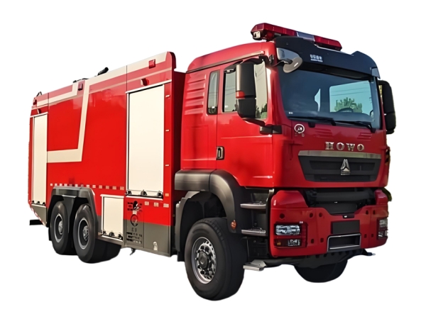 單排豪沃18噸泡沫消防車(chē)